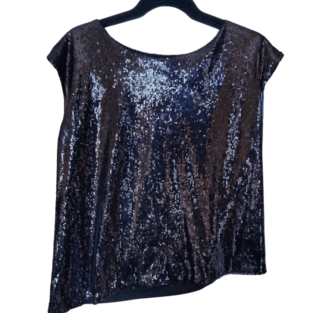 Custom micro-sequin party top